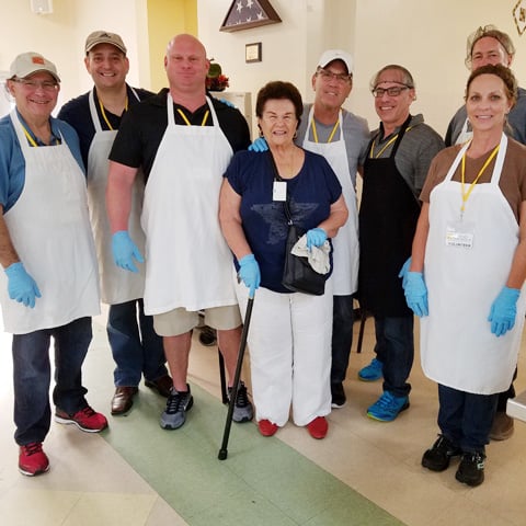 Broward Members during Day of Service event