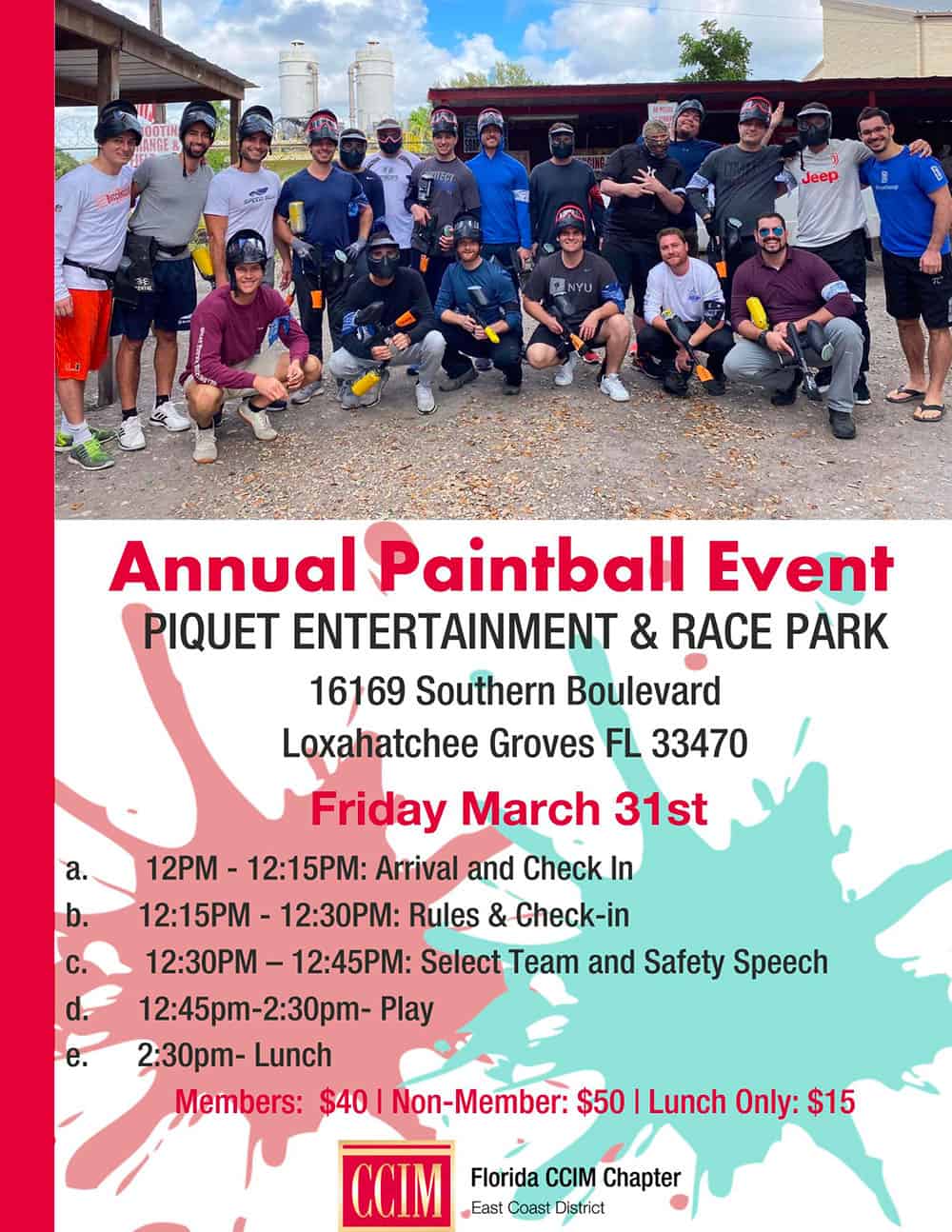 East Coast District Paintball Flyer